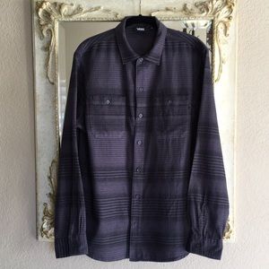 Vans shirt. Gray/black flannel. Size M